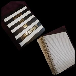Writing stripped notebook, journal